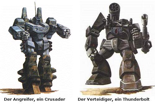 Die BattleMechs des Szenarios